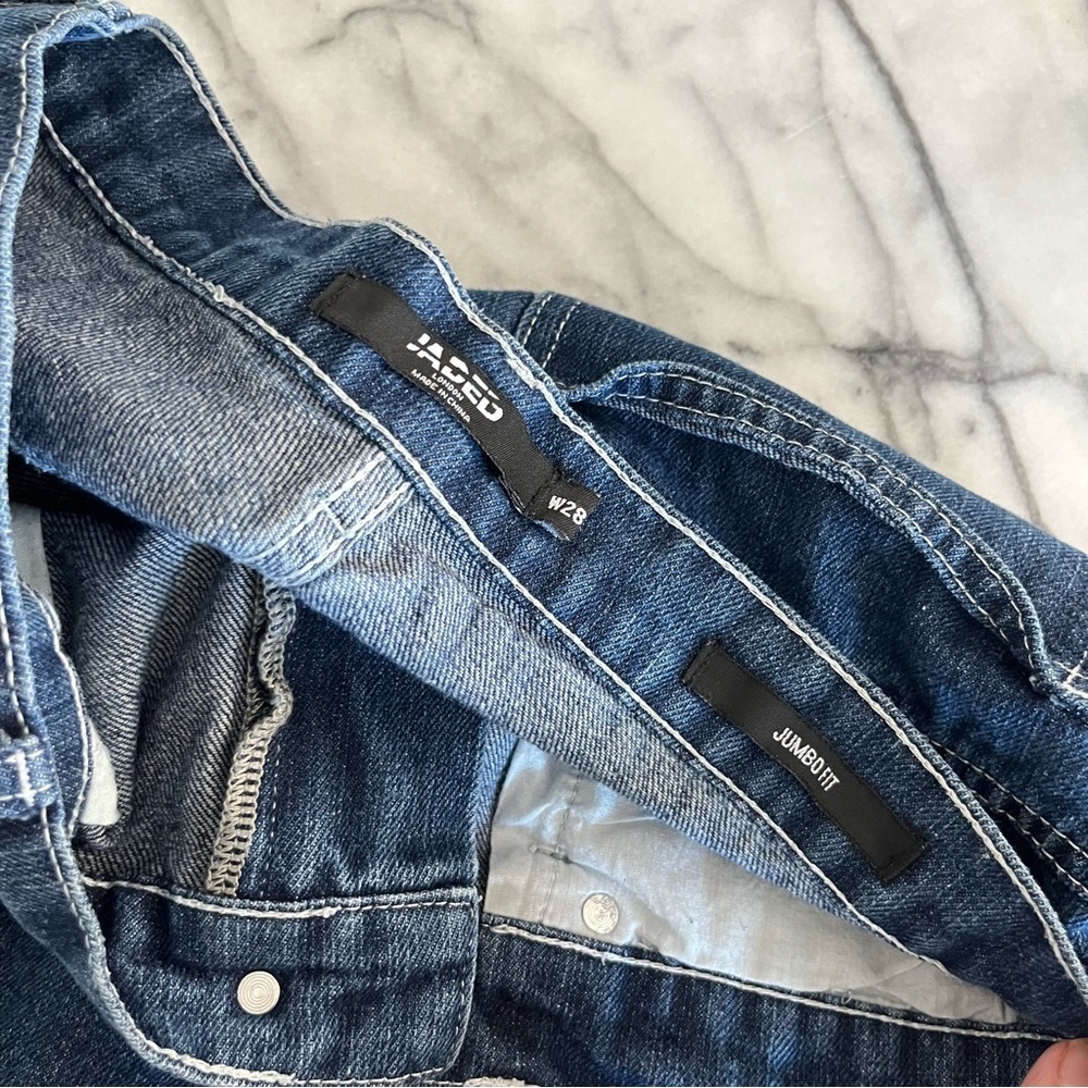 Jaded London Jumbo Denim Jorts Y2K 2000’s - Picture 6 of 7
